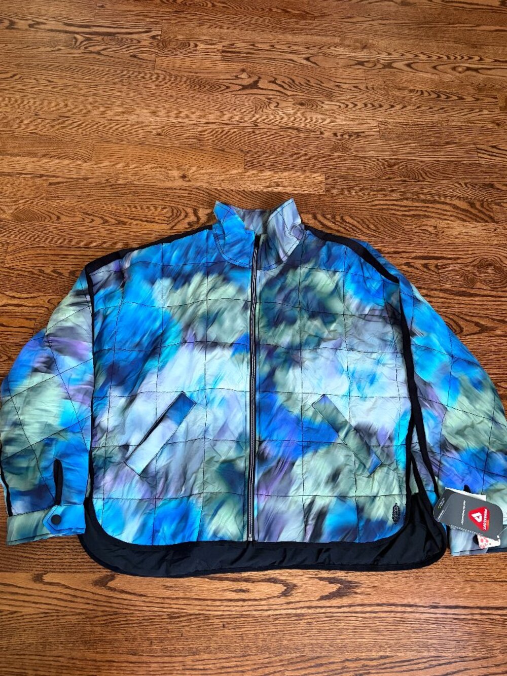 Free People Size L Movement Pippa Printed Packable Puffer Jacket Blurry Flowers